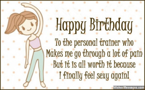 Birthday Wishes for Trainers: Messages for Personal Trainers