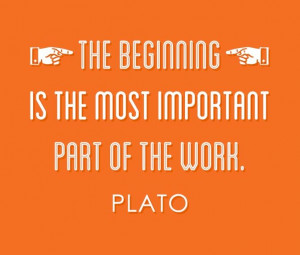 ... beginning is the most important part of the work. - Pluto #inspiration