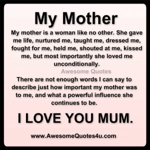 ... mother quotes love of mother quotes quotes about love for a mother