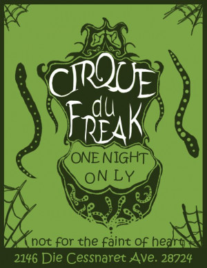 Cirque Du Freak Manga | Cirque Du Freak Flyer by *Golden-Deviant on ...