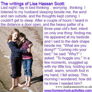 really like the way Lisa puts things in her blog: