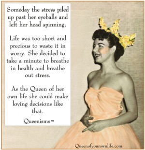 Breathe Out Stress | Queen of Your Own Life