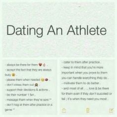 Aw this is cute, dating an athlete