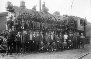 Railroad Workers With Hand Car