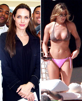 Angelina Jolie And Jennifer...