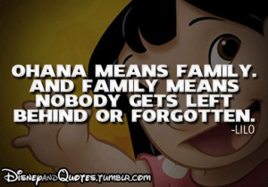 nobody gets left behind or forgotten lilo from lilo stitch