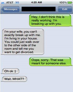 Breaking House Iphone Text Up Wife With You