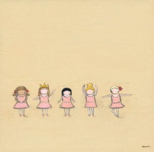 Tiny Dancers Canvas Reproduction