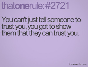 Thatonerulecom Trust Quotes Facebook Tumblr Picture
