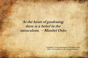 Garden wisdom