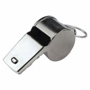 Champion Sports Sports Whistle, Medium Weight, Metal, Silver (CSI501)
