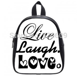 ... Quote Live Laugh Love Kid's School Bag Backpack Awesome Quality