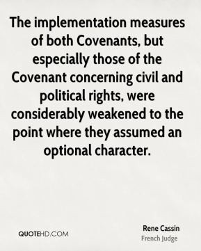 The implementation measures of both Covenants, but especially those of ...