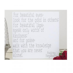 aubrey hepburn was one smart cookie.