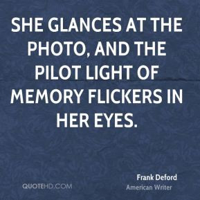 She glances at the photo and the pilot light of memory flickers in