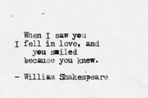 Shakespeare does it best...hee.