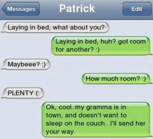 Epic text – Laying in bed