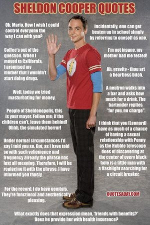 Big bang theory - Sheldon Cooper quotes