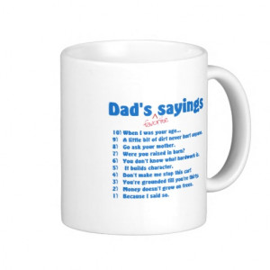 Dads favorite sayings mug