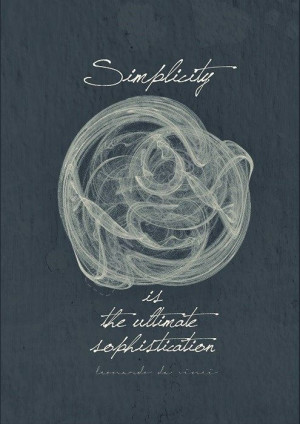 Leonardo Da Vinci Quote Poster Minimalist Wall Art by POTAPOTA, £9.99