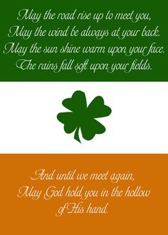 ... quote in my family growing up an irish blessing more holiday irish