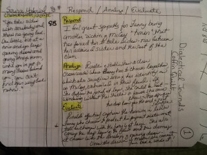 Dialectical Journal Sample – Pre AP English I