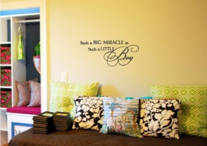 Such-a-big-miracle-in-such-a-little-boy-wall-art-Inspirational-quotes ...