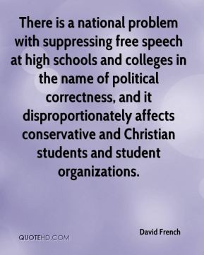 ... disproportionately affects conservative and Christian students and