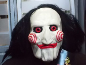 Mascara Halloween Saw Jigsaw Puppet Mask Original