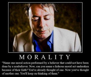 morality name one moral action performed by a nonbeleiver now can you ...