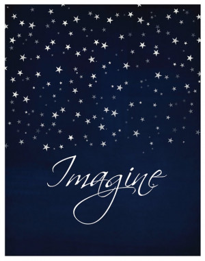 IMAGINE Inspirational Print Wall Art Quote John by 7WondersDesign, $22 ...