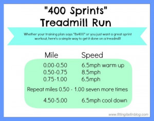 Have you ever done a speed run with 400s, 800s, etc?