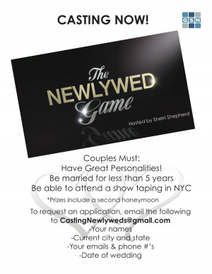 Casting for The Newlywed Game on Television!