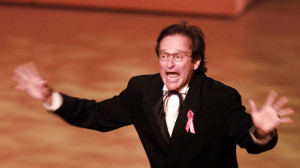 Williams performing at the 68th Academy Awards in 1995. (AP)