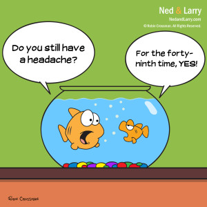 Funny Headache Cartoon