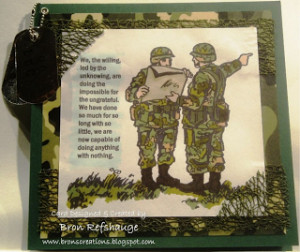 Then there was this one, for the guy going to the Solomon Islands with ...