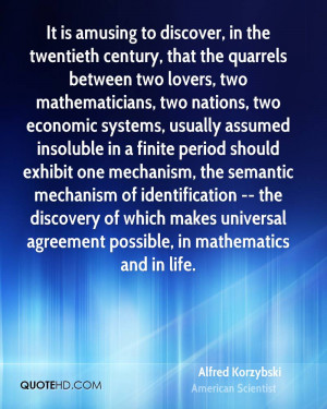 It is amusing to discover, in the twentieth century, that the quarrels ...