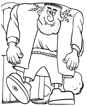 Frankenstein Coloring Page...
