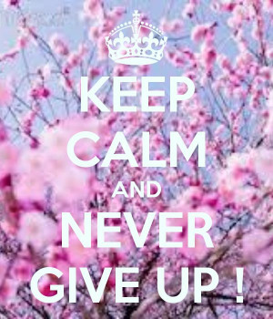 GIVE UP !Wisdom, Calm Quotes, Keep Calm Breast Cancer, Never Give Up ...