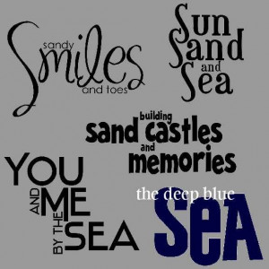 beach quotes and sayings | Beach Titles Word Art - Digital Scrapbook ...