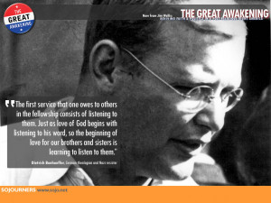 Bonhoeffer Chapter 2: The call to discipleship (part 1)