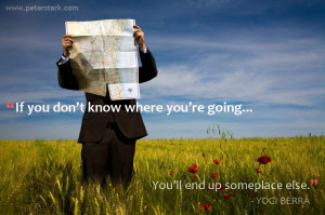 ... going, you will end up someplace else. - Yogi Berra | Leadership Quote