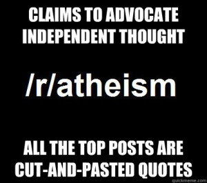 ... independent thought all the top posts are cut and pasted quotes