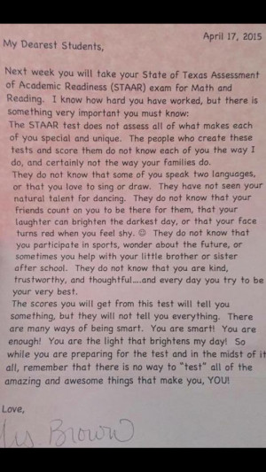 This Amazing Letter From A Teacher To Her Students Tells Us What’s ...