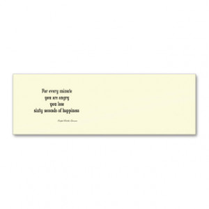 ... Inspirational Happiness Quote Double-Sided Mini Business Cards (Pack
