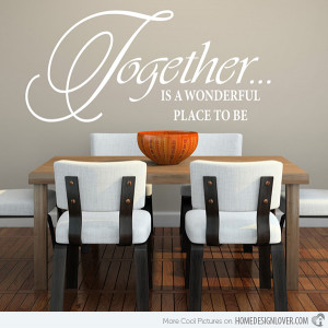 ... are here: Home › Decoration › 15 Awesome Dining Room Wall Decals