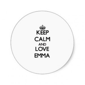 Keep Calm and Love Emma Sticker