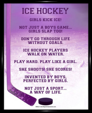 Girls Ice Hockey Quotes and Sayings