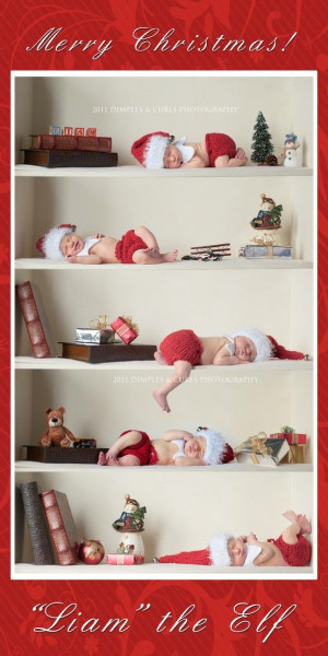 Baby Elf on the Shelf.