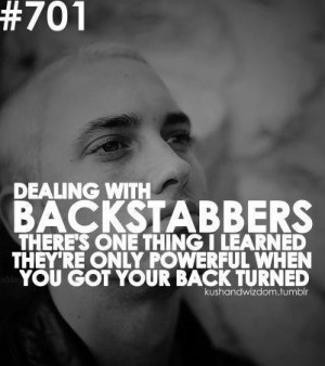 quotes about backstabbers dealing with backstabbers